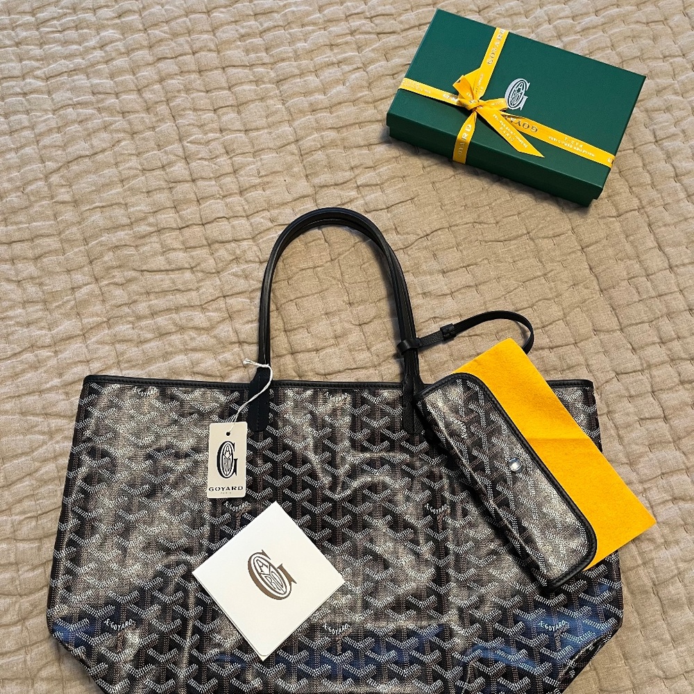 GOYARD SAINT LOUIS PM TOTE W/POUCH & KEY RING